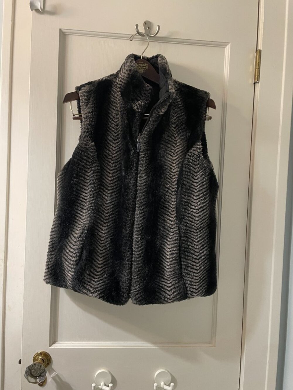 Giacca Reversible Vest Faux Fur Medium - Picture 2 of 9
